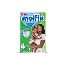 Molfix Day & Night Size 4 9-15kg 12 Pieces